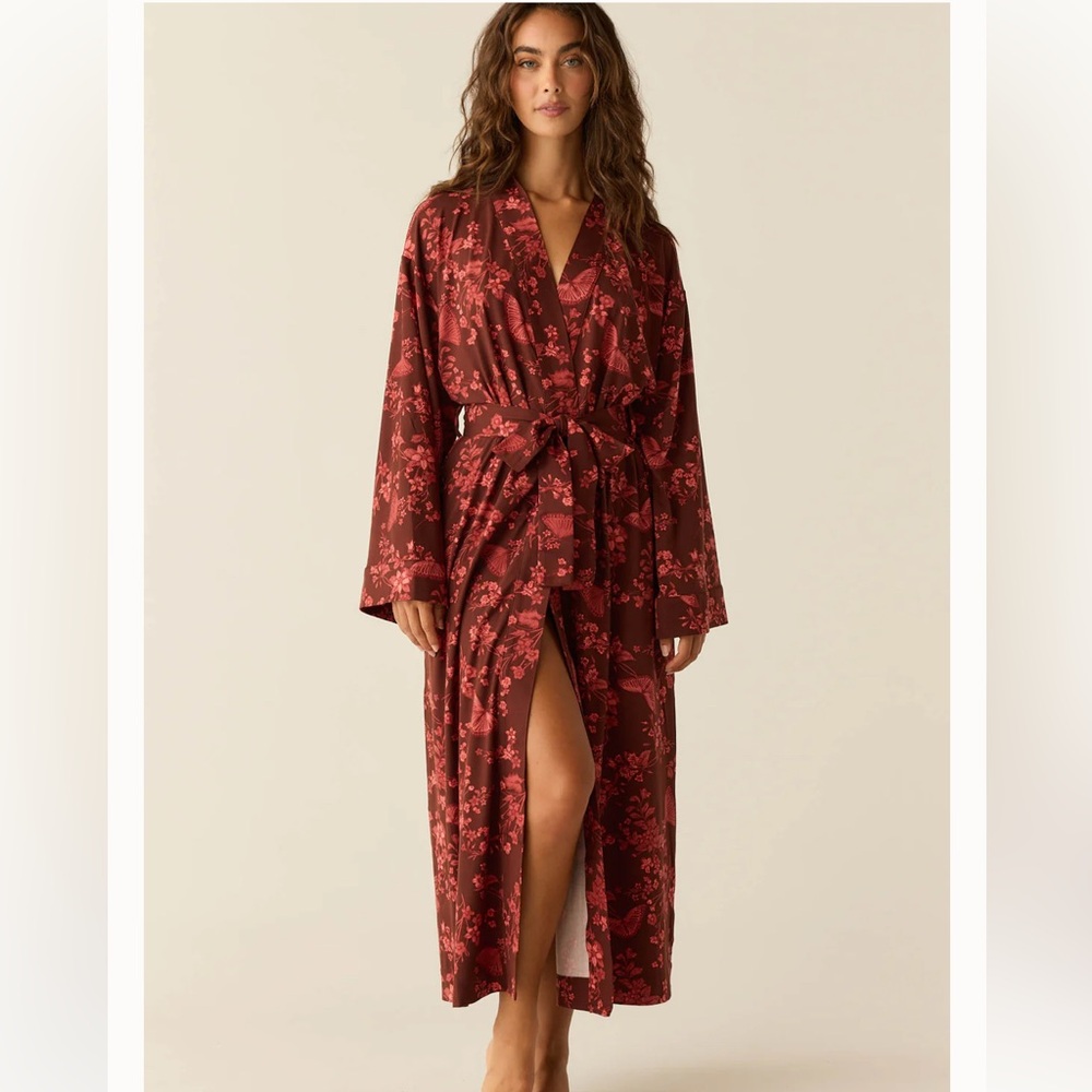 Mason Grey Kaia Cloud Jersey Kimono Robe